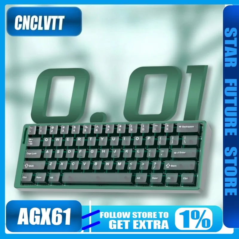 

AGX61 Ship Shell Keyboard Gaming Esports Magnetic Axis Dedicated CNC All Aluminum Jiadalong Magnetic Jade PRO Fearless Contract