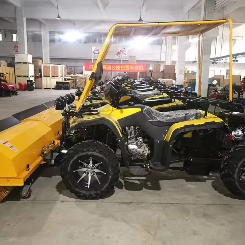 Small Snowplow Driving Snow Plow Winter Road Sanitation Snow Removal Machine