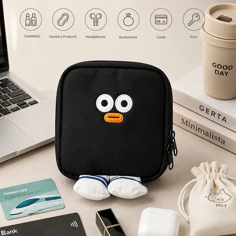 South Korea multi functional travel organizer bag passport holder document card organizer cash receipt storage toiletry
