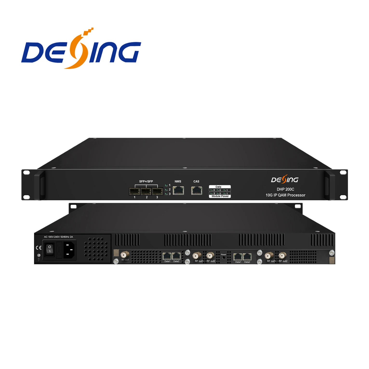 DHP200C 112CH 10G IP QAM Modulator with SFP+ Input CATV 10G DVB-C Modulator 64qam Modulator