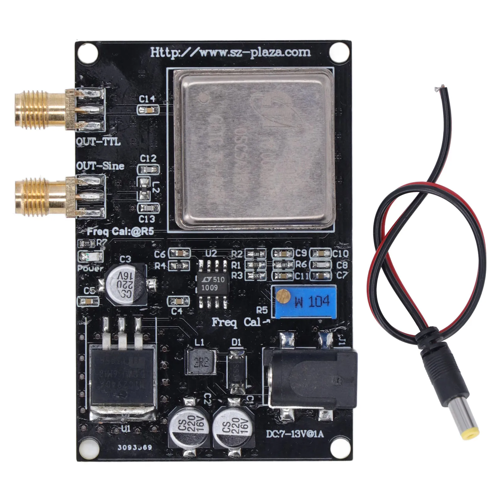 OCXO 10MHz Frequency Standard Reference Module Crystal Oscillator Constant Temperature Board Frequency Standard Reference Module