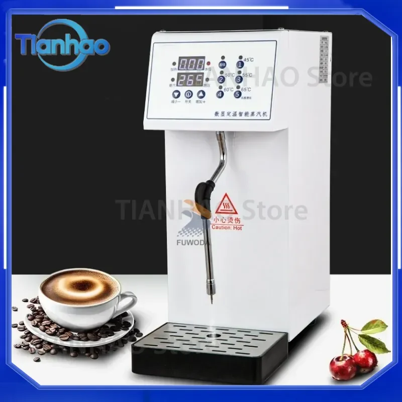 Steam Milk Frother for Home Commercial Professional Use in Tea Shops Beverage Heating and Coffee Foam Making Machine 2500W