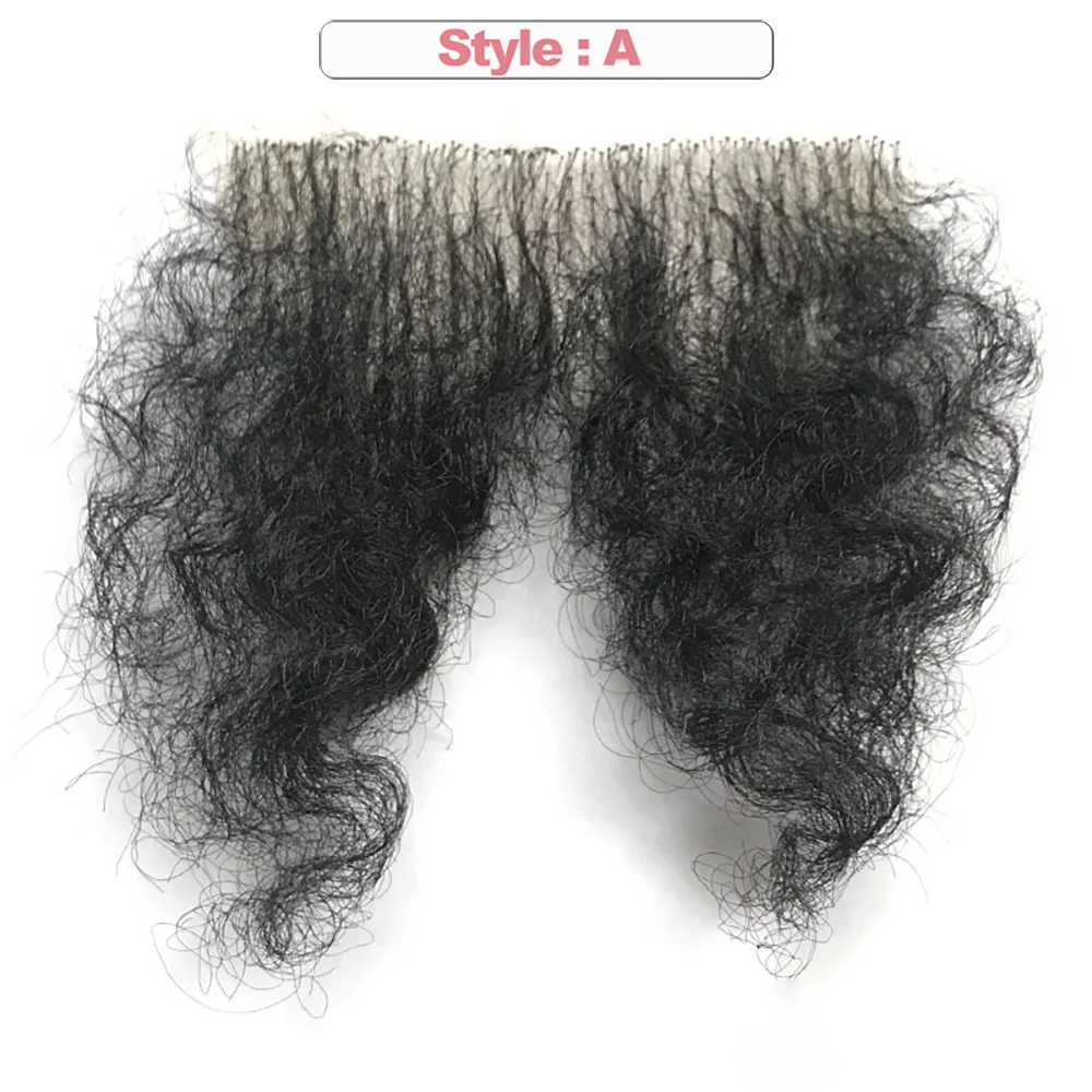 False Pubic Hair for Silicone Fake Vagina Pant Sticker Hair for Crossdress Accessories Private