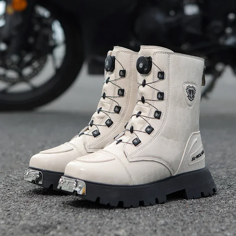 

Women's Motorcycle Boots TPU Motor Shoes Four Seasons Breathable Waterproof Riding Boot Moto Cross Country Race Shoes