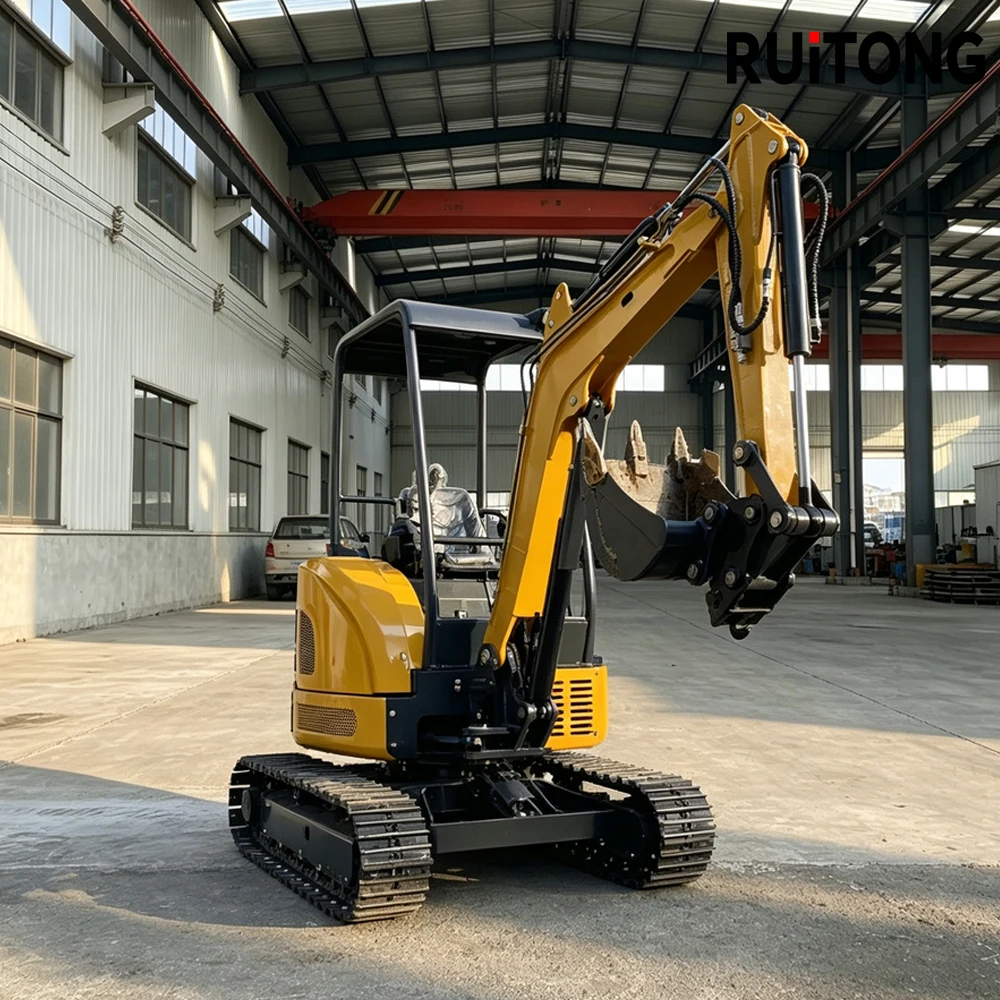 Compact rubber tracked excavators for landscaping and construction EPA certified and customizable options available