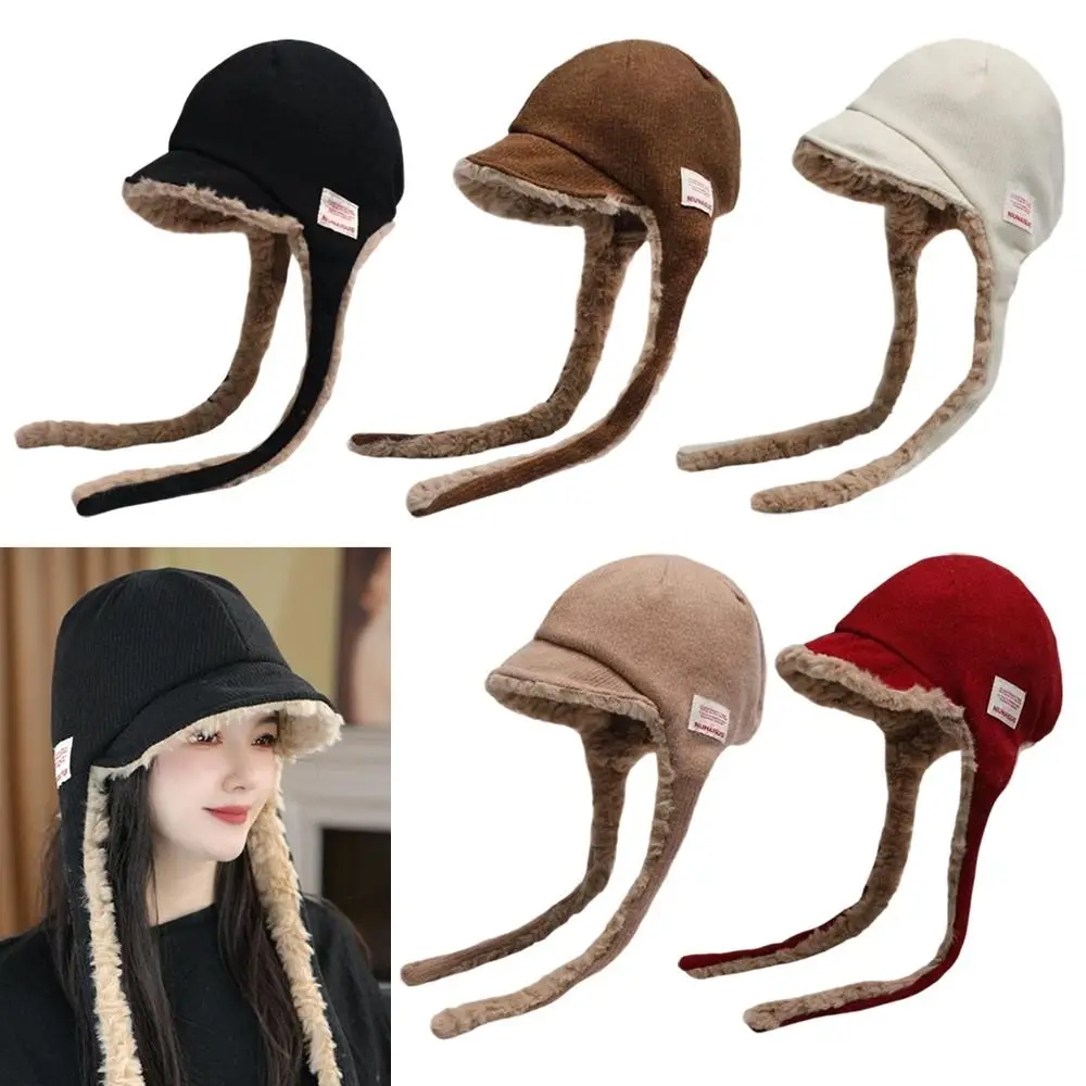 

Fashion Thickened Ear Protection Hat Windproof Thermal Fleece Cap Comfortable Cold Proof Warm Hat Skiing Activity