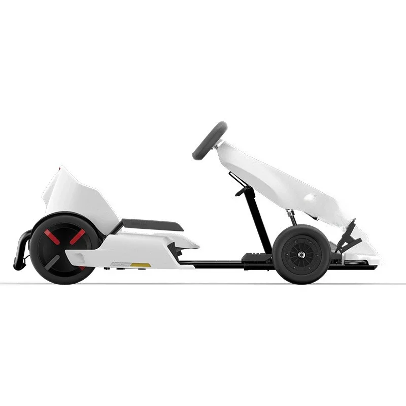 Kit de kart elétrico carro de equilíbrio branco adulto