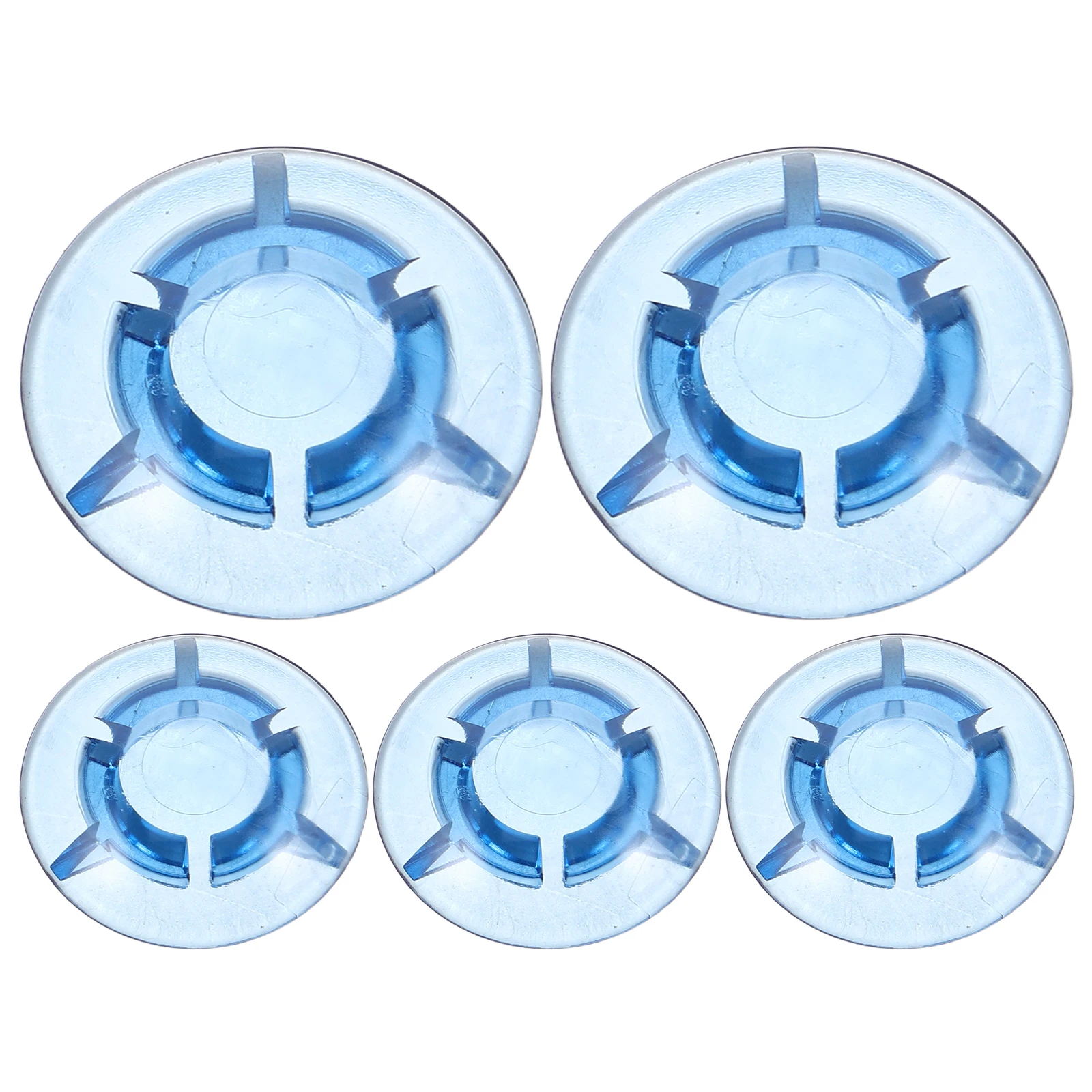 

5pcs Effect Pedal Footswitch Caps Universal Guitar Pedal Knob Toppers Mushroom Head Design Blue Pedalboard Accessories