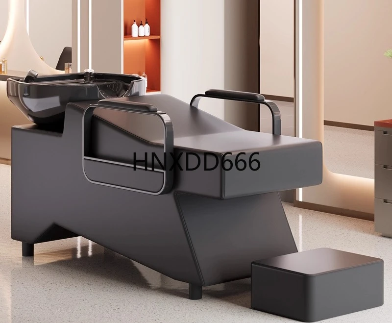 صالون الشعر شبه مستلق سرير دافق صالون الشعر تعميق حوض شامبو السيراميك