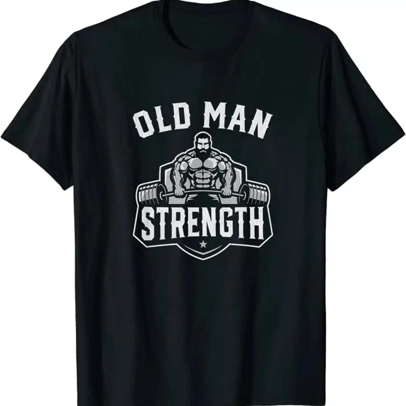 Mens Old Man Strength Funny Gym Motivation Workout Class T Shirt Fast Shipping vintage Washed graphic Stylish designer clothes