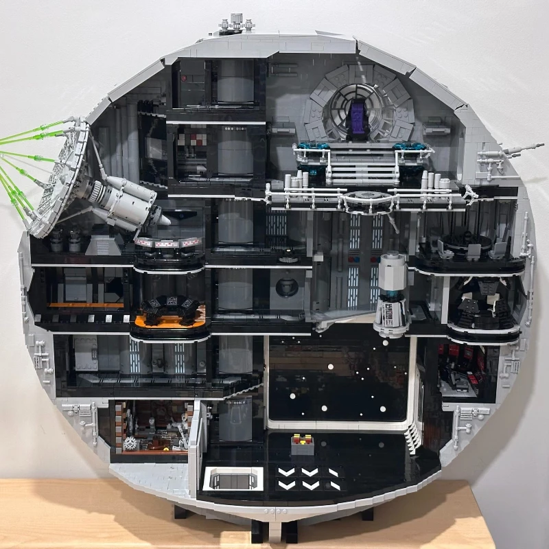 MOC Display the Biggest Star Great Ultimate Building Blocks Bricks Toy For Adult Gift Compatible 75159 75419