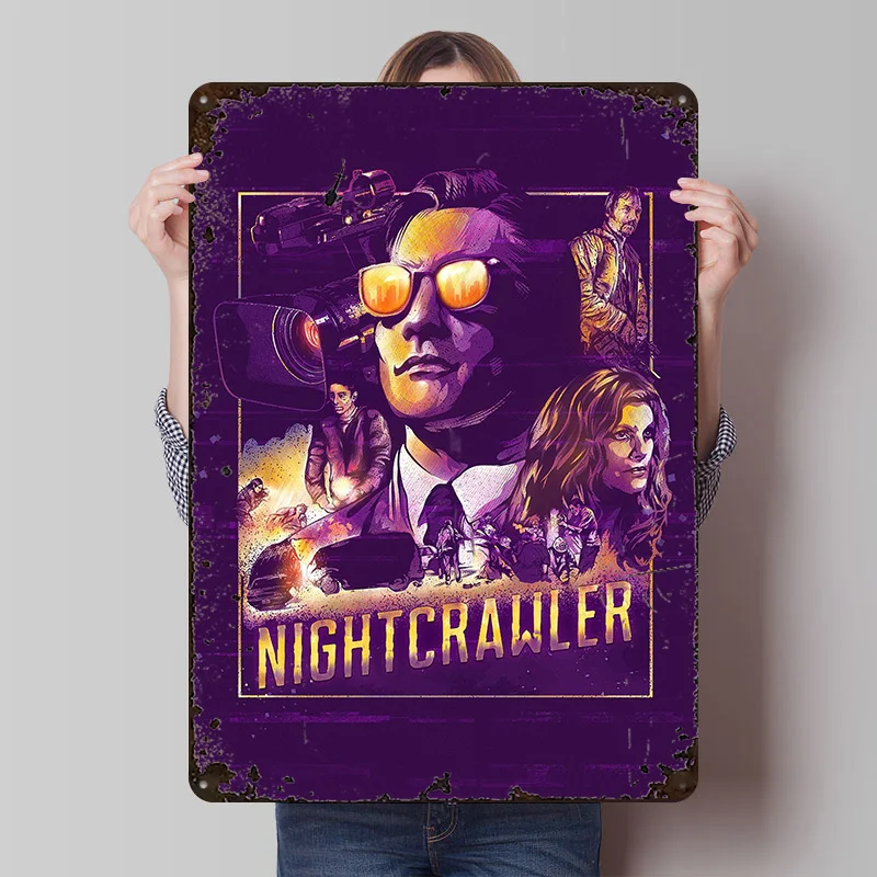 Nightcrawler Printed Poster Customized Retro Wall Art Vintage Metal Tin Signs for Decoration Home Decor Accessories House Items