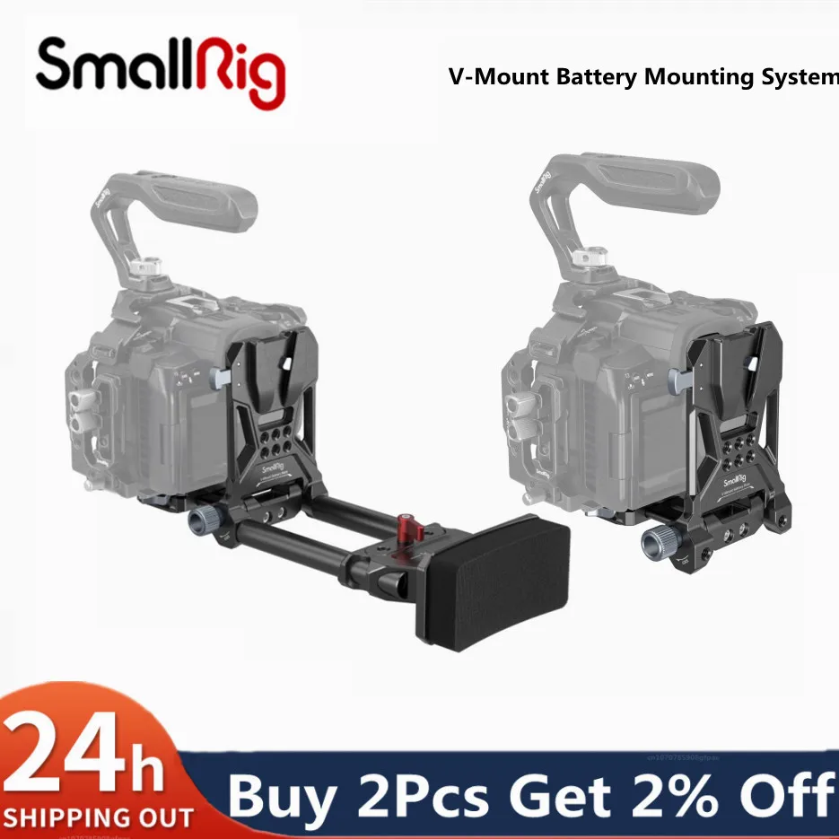 SmallRig V Mount Battery Plate Compact V-Mount Battery Mounting System for Canon Sony DSLR Cameras Universal Camera Accessories