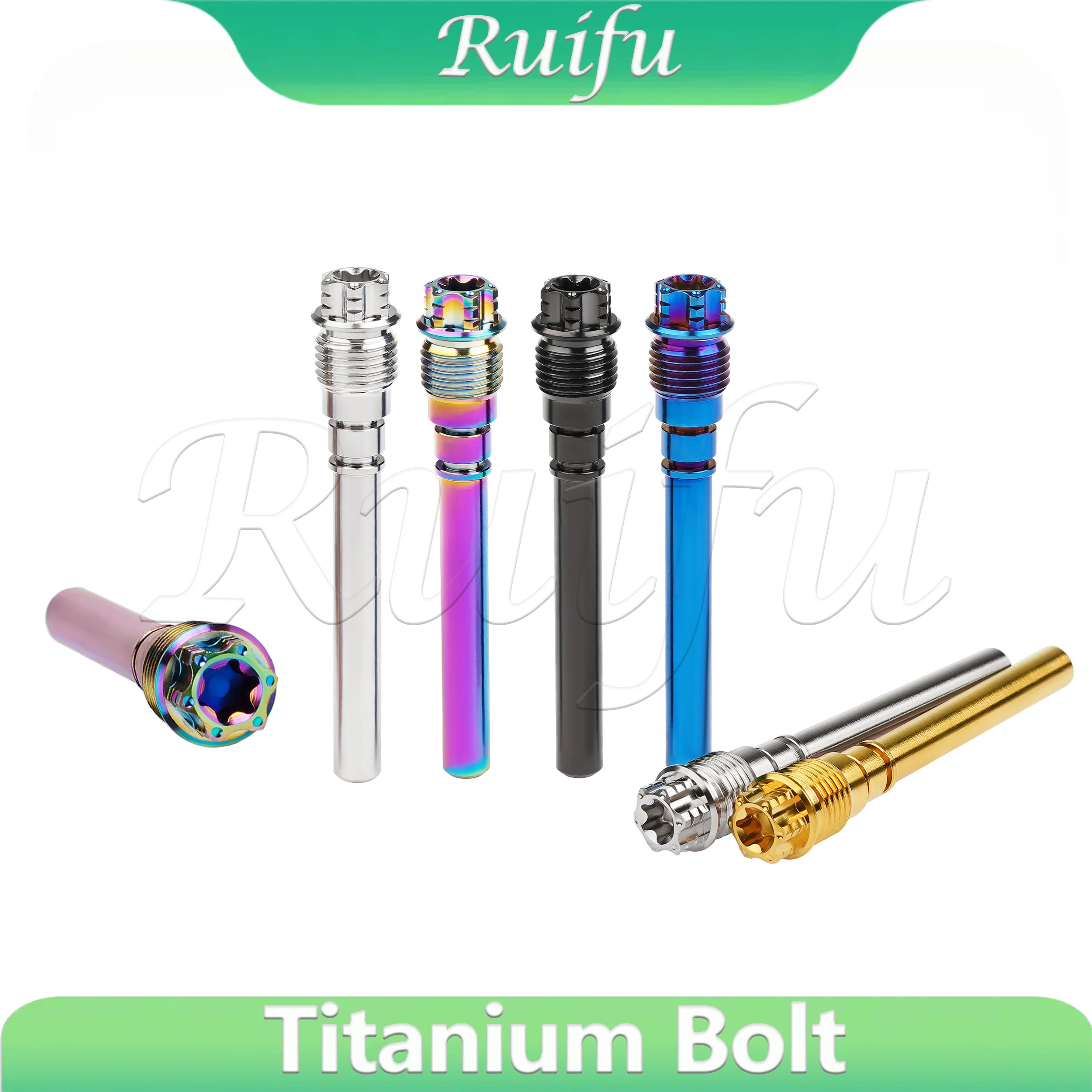 

Ruifu Titanium Bolt Flower Head Screw Waterbird Brake Pins for Motorcycle Oil Pan Disc Brake Bolt Caliper Guide Pin