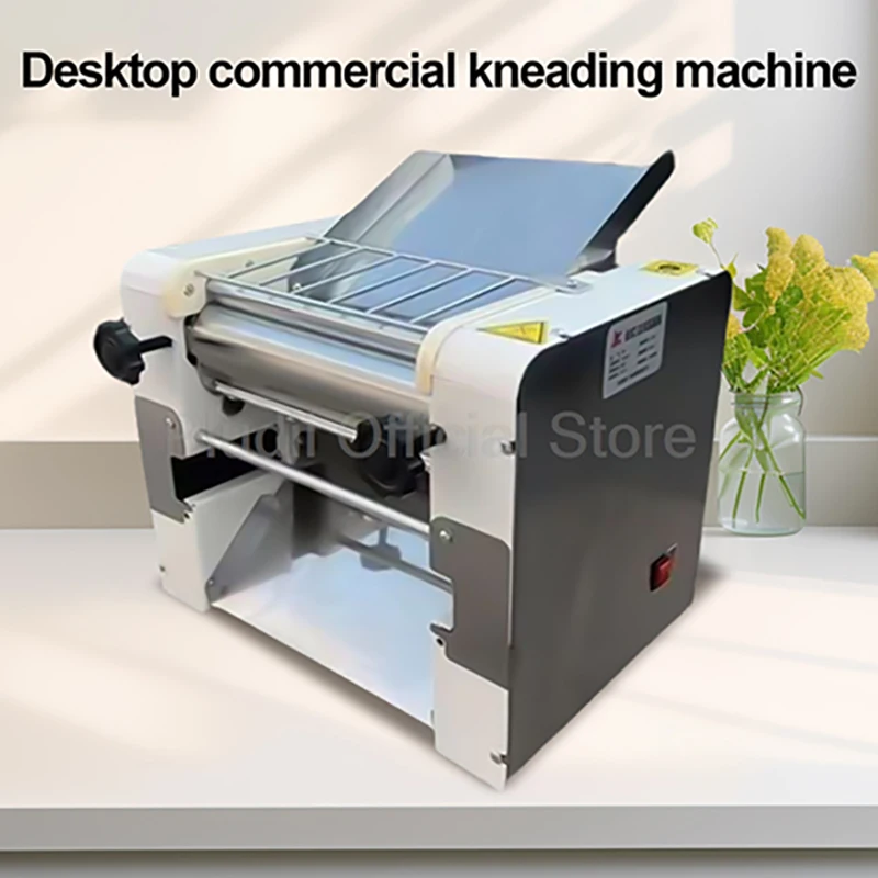 

2200W Stainless Steel Noodle Maker Stainless Steel Dough Press Machine Desktop Design Adjustable Thickness For Bread Bun Pasta