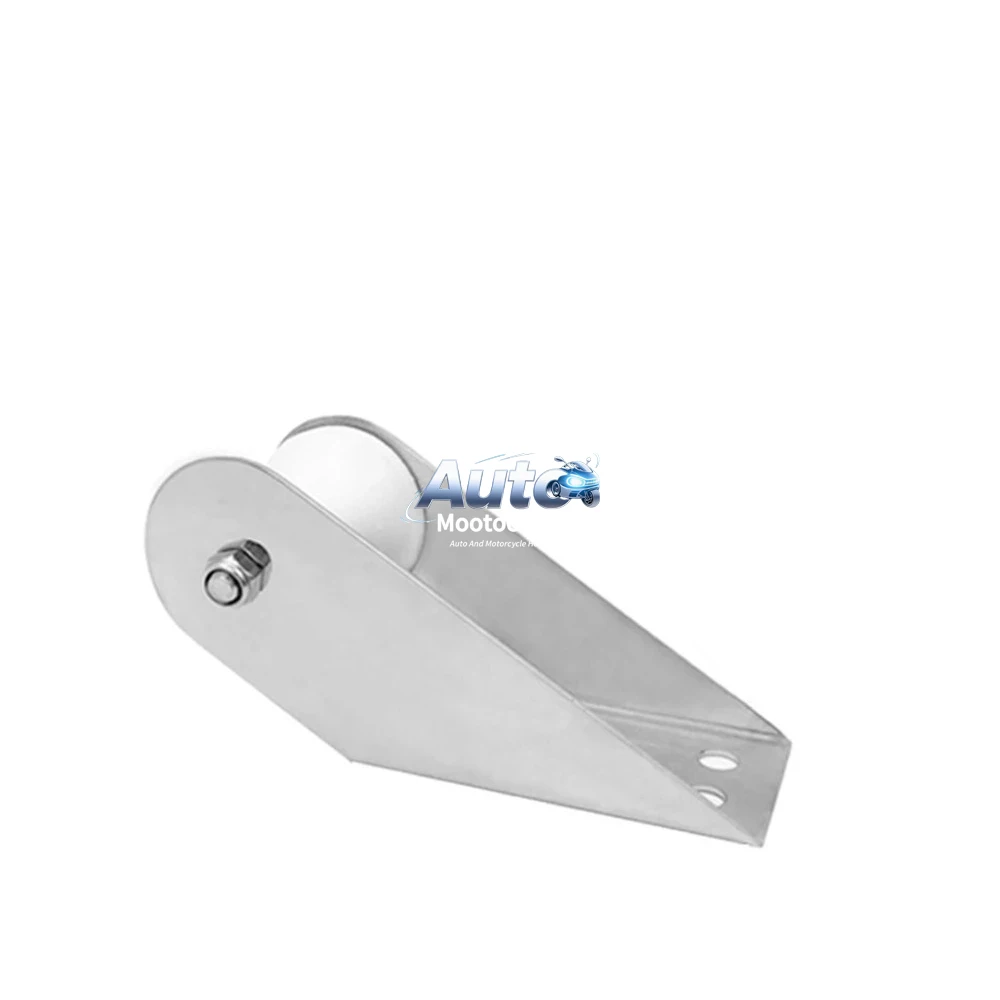 

Зеркало из нержавеющей стали морского класса 316, лодка, носовой якорный роликовый кронштейн, подъемный ролик для яхты с резиновым колесом для фиксированного якоря