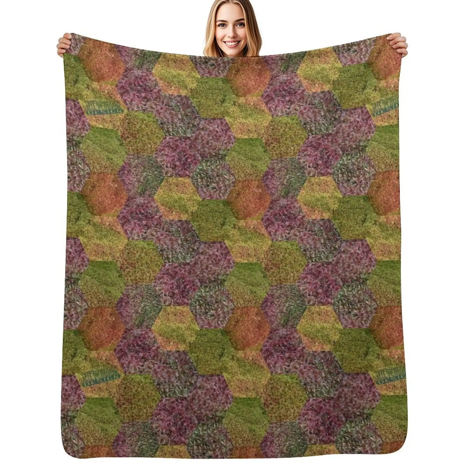 Cobertor Sphagnum Medley, cobertor aconchegante para soneca, presente para mamãe e papai