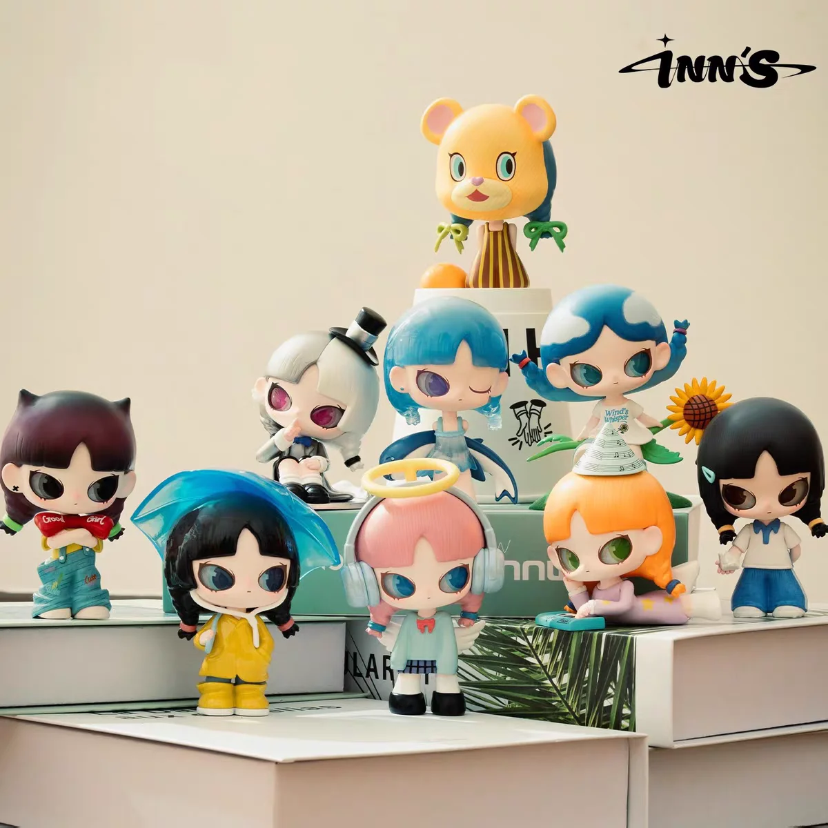 

Слепая коробка, оригинальная серия INNS' I Heard, милая фигурка INN, Mystery Box, Kawaii, ПВХ, аниме-фигурка, сумка-сюрприз, модель куклы, игрушка