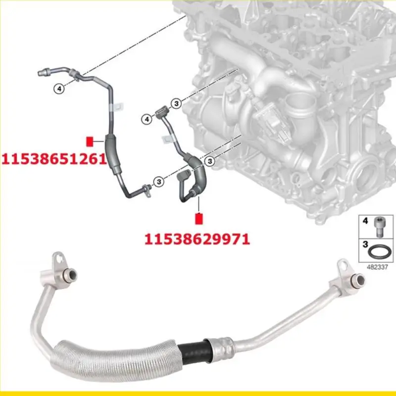 

Superior Metal Water Hose Cooling Pipe Heat Dissipation Suitable for F52 G32 F39 G02 G05 11538629971 Turbocharged Engine