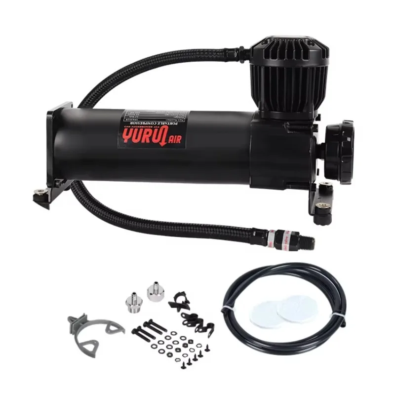 【2026】Motorcycle ATV Air Suspension Compressor Pump 12V Adjustable Ride Height Kit CE ISO RoHS