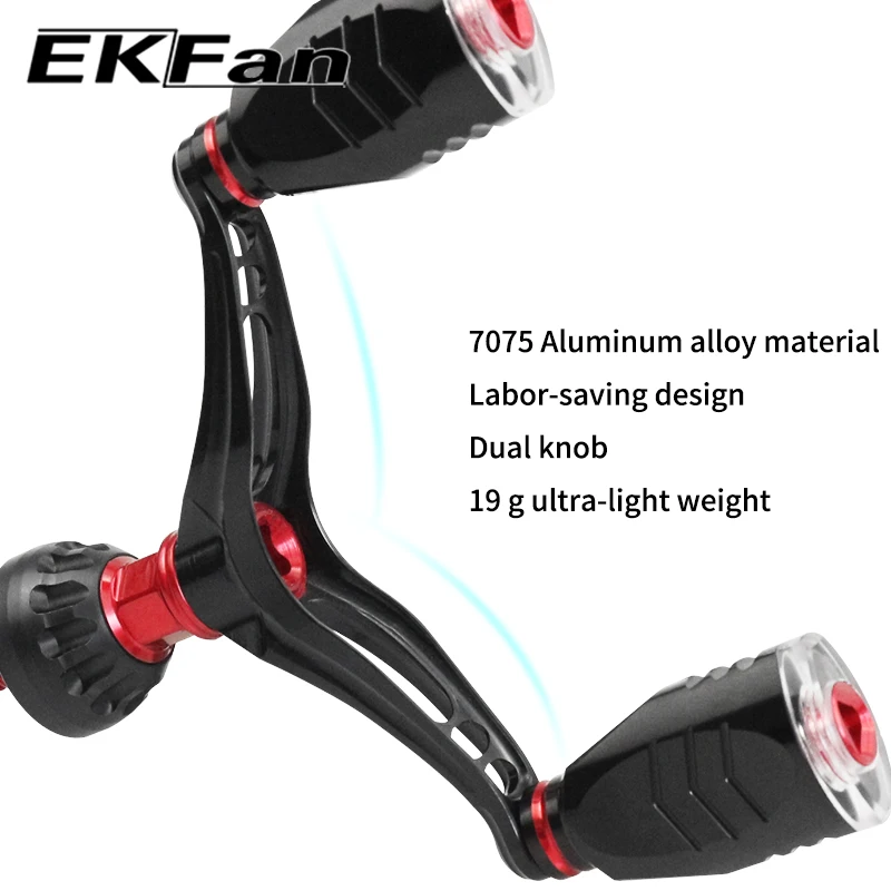 EKfan 73mm 7075 Aluminiumlegierung Schraubgriff für Mikro-Spinnangelrollen der DAI/SHI 1000-2000 Serie mit Gewindeanschluss für Köder. – Detail 9