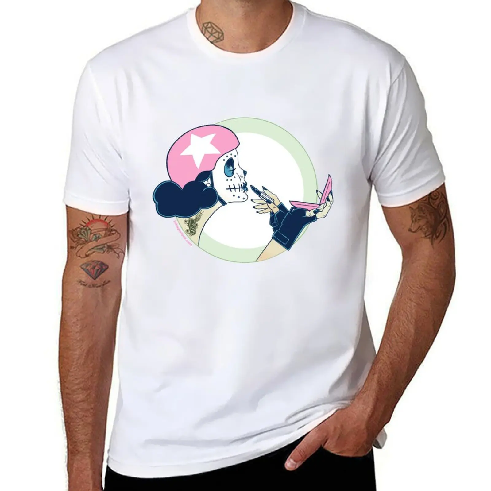 

Drag Strip Courage & Compacts T-Shirt man t shirts for men man t shirt cotton high quality T-Shirt