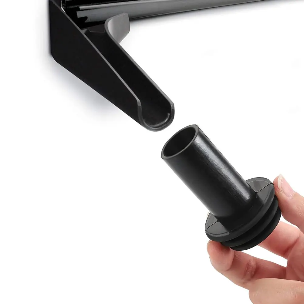 

4PCS RV Gutter Spout Durable Waterproof Roof Protection Accessories Rain Gutters Extensions Black