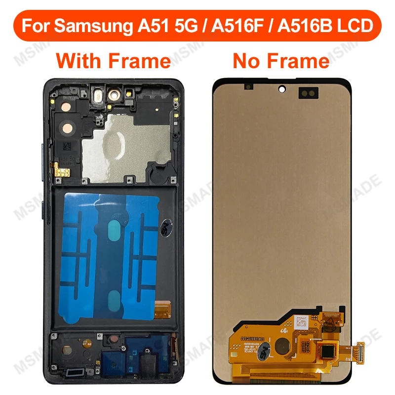 AMOLED For Samsung Galaxy A51 4G LCD SM-A515F/DST SM-A515F/DSM Display Touch Screen Replace For Samsung A51 5G LCD SM-A516B/DS