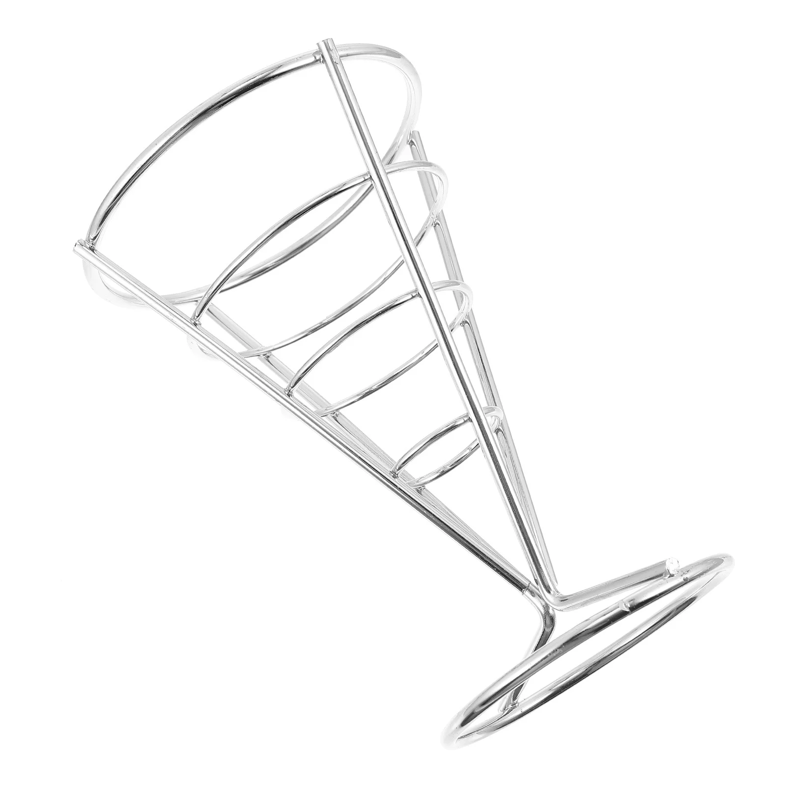 

Корзина для картофеля фри, черный держатель для закусок из нержавеющей стали, контейнер для еды, креативная стойка для посуды для кухни