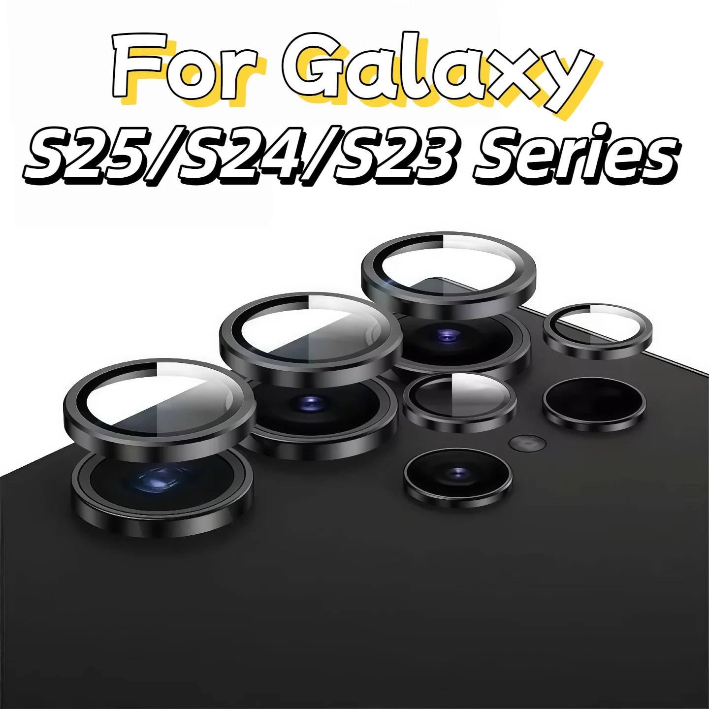 For Galaxy S25 S24 S23 Ultra Plus S22 Tempered Glass Camera Lens Protector Anti Scratch Shatterproof