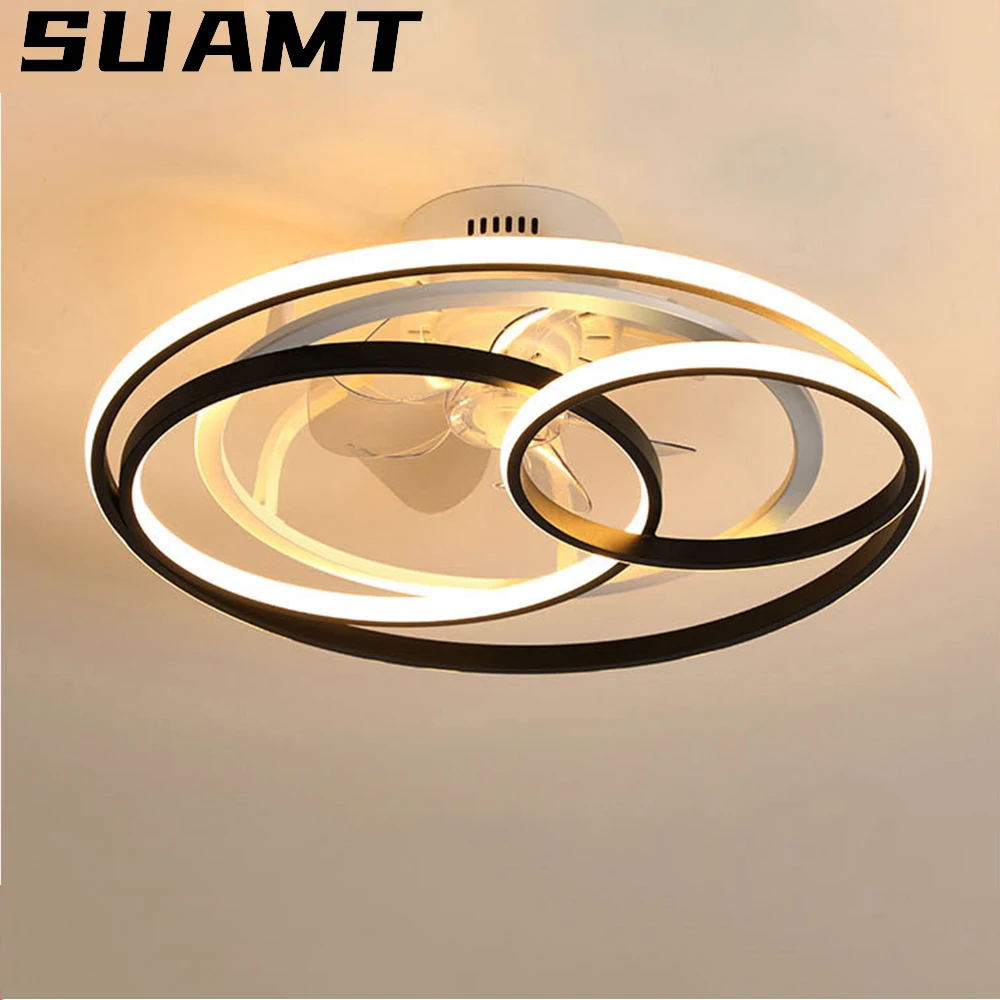 20in Fan Round LED Ceiling Light, Modern Minimalist Design, Ceiling Light, Perfect for Dining Room, Bedroom or Living Room