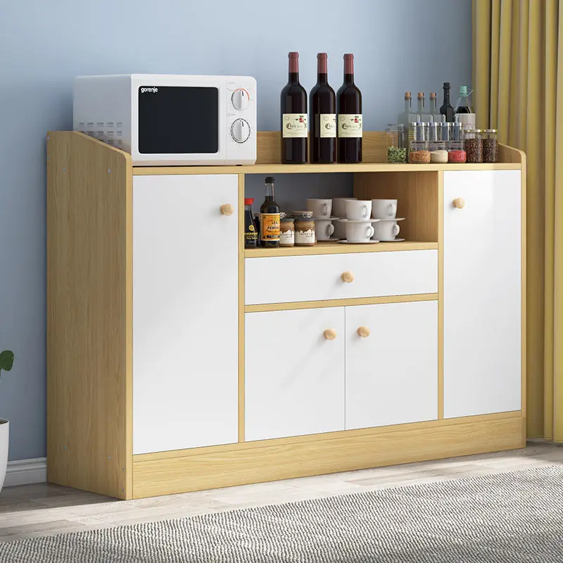 Side cabinet, wine cabinet, cupboard, modern simple household kitchen, stove, tea cabinet