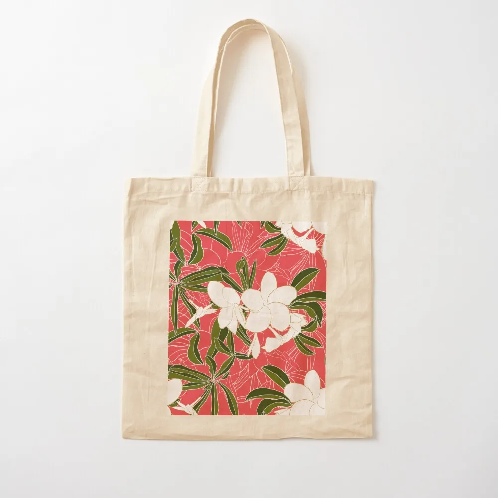 A new beginning - Plumeria Tote Bag canvas tote personalized tote bag bag woman canvas bags