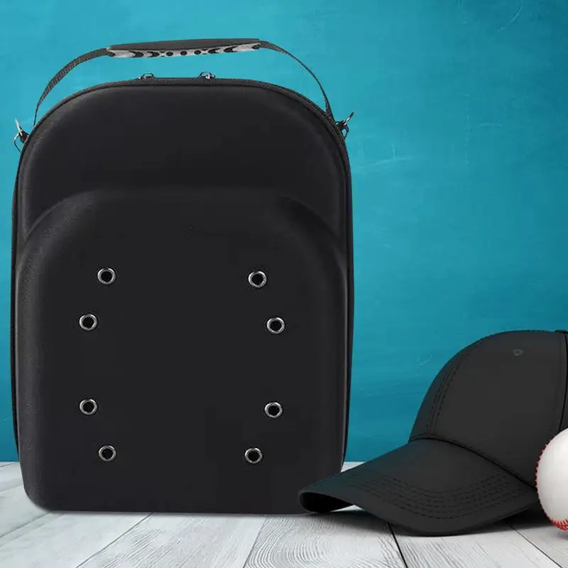 Cap Luggage Container Baseball Caps Storage Container With Shoulder Strap EVA Bumper Hat Box Large Capacity For Outdoor And Home