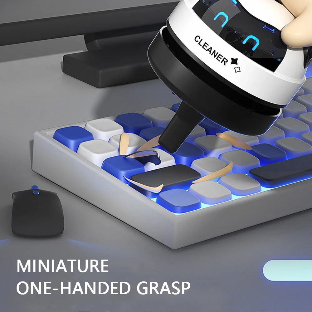 USB Electric Desktop Vacuum Cleaner Mini Home Keyboard Dust Cleaner Portable Long Life Car Vacuum Cleaner Gift Sets