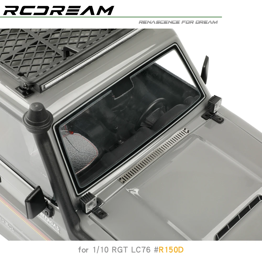 RCDream 1/10 Bonnet การกระจายความร้อนตกแต่ง Grille Air intake ระบายอากาศแผ่นโลหะสําหรับ 1/10 RGT EX86190 LC76 # R150D