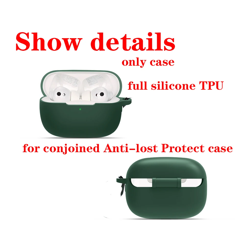 Funda de dibujos animados para Jabra ELITE 4, carcasa activa de silicona con anillo anticaída, protección para auriculares Bluetooth, accesorios de caja