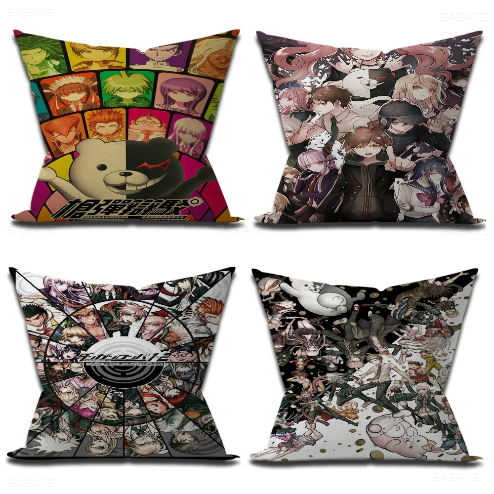 Danganronpa Japanese Anime Kyouko Kirigiri Cushion Cover Inches Farmhouse Decor Home Throw Pillow Covers for Couch Decorations