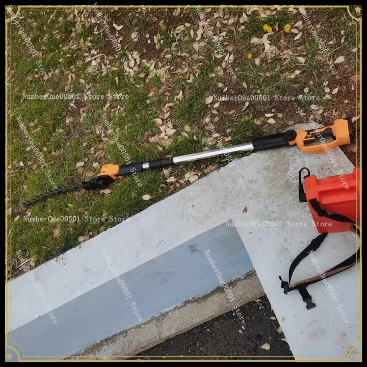New Electric Long Pole High Branch Speed Regulation Hedge Machine Garden Seedling Pruning Machine Telescopic