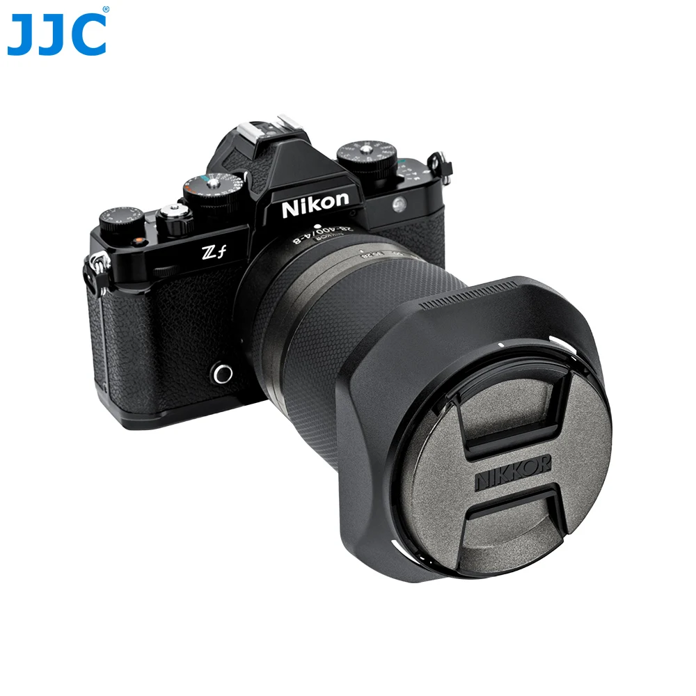 Tudung Lensa JJC Kompatibel dengan Nikon NIKKOR Z 28-400Mm F4-8 VR NIKKOR Z 24-120Mm F4 S Lensa Menggantikan Tudung Lensa Nikon HB-1142