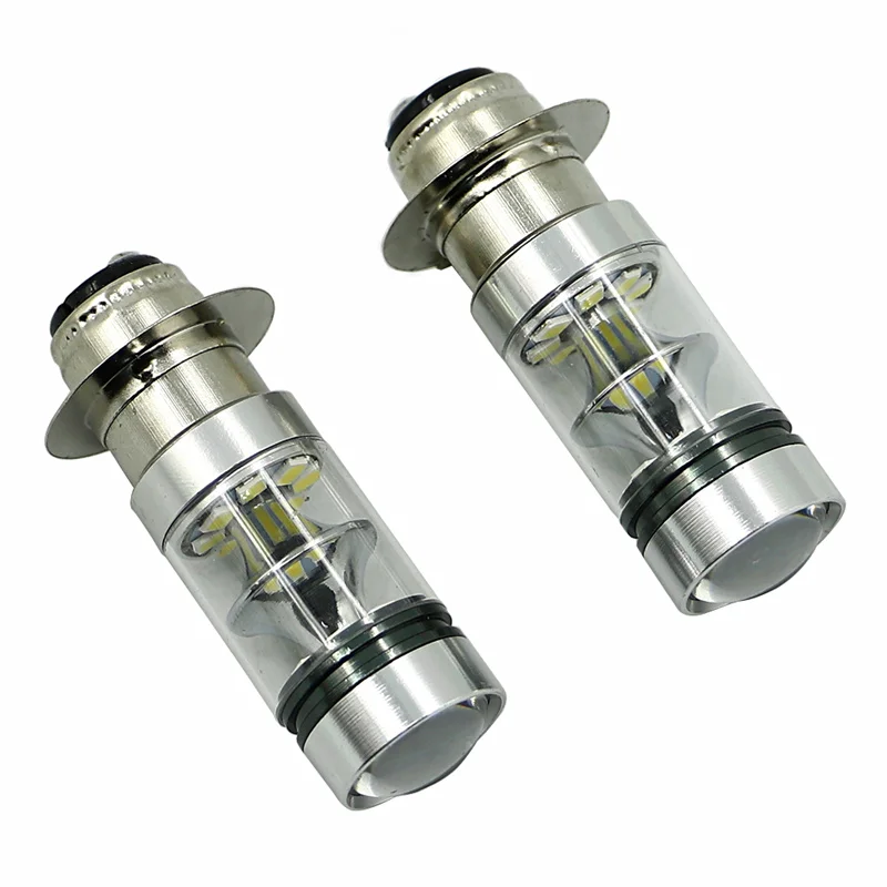 2x 100W LED Super White HeadLight Bulbs For Honda TRX 250 300 400 450 700