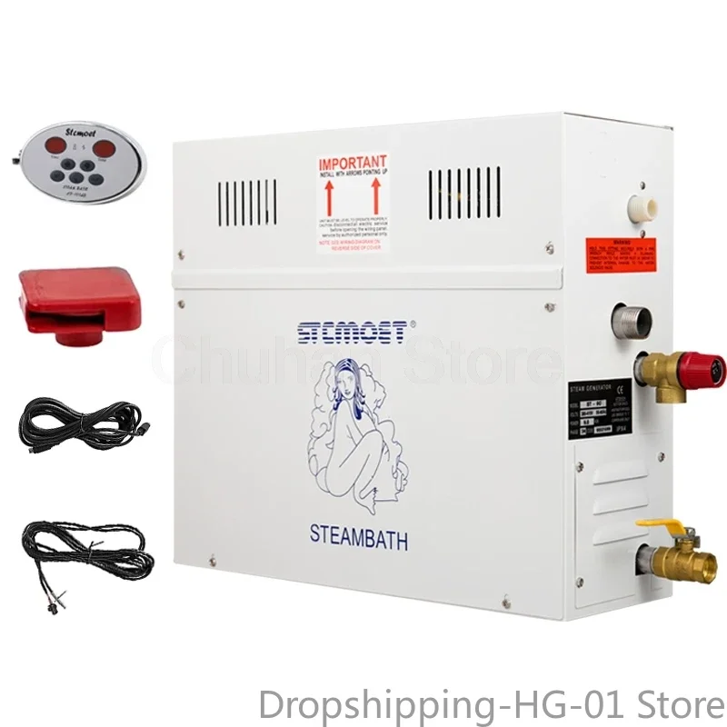 ST45 4.5KW Steam Generator for Shower Home Steam Machine Sauna Equipment Sauna Bath SPA Steam Shower with Digital Controller