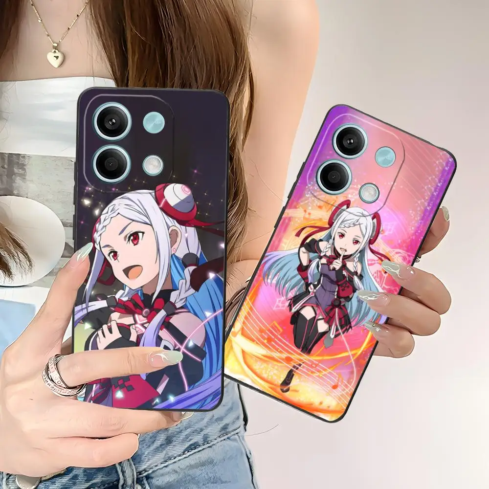 

Чехол для телефона Sword Art Online Yuna для POCO M6 M5 M4 M3 X7 X6 X5 X4 X3 F6 F5 F4 Pro GT 5G с цветной печатью, роскошный чехол для мобильных телефонов
