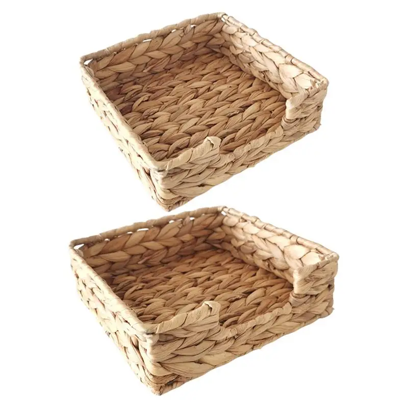 

Woven Storage Bins Seagrass Wicker Bins Portable Wicker Storage Basket Woven Organizer For Bathroom Nursery Room Laundry