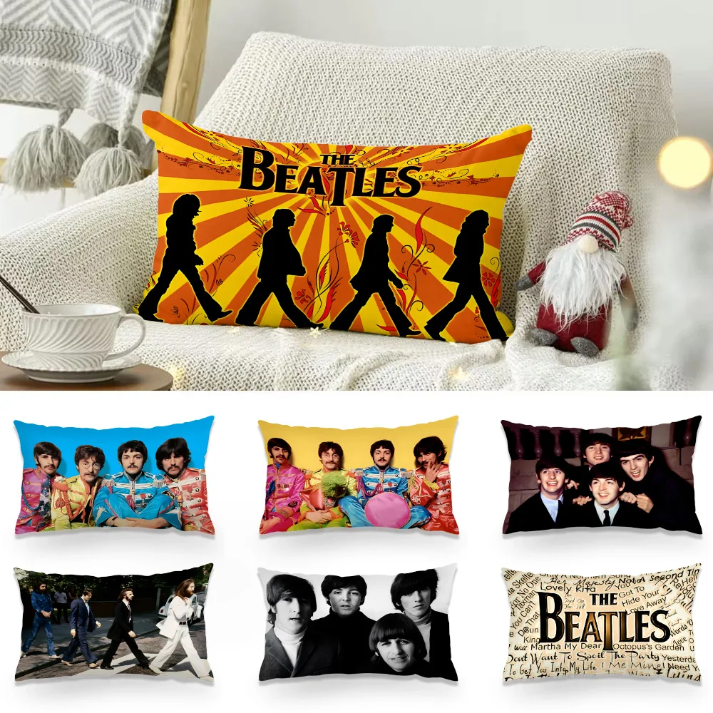 Pillow Covers Cartoon The B-beatles Sofa Decorative Home Double-sided Printing Short Plush Cute Cushion Cover