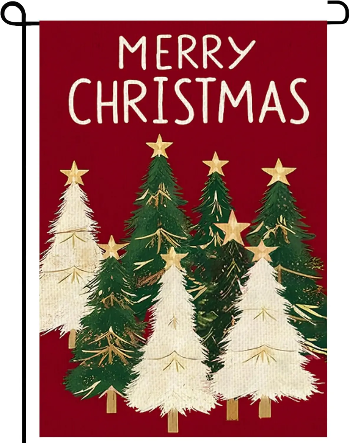 Merry Christmas Garden Flag 12x18inch Christmas Tree Snowflake Vertical Double Sided Winter Yard Lawn Decor Holiday Yard Fla jjp