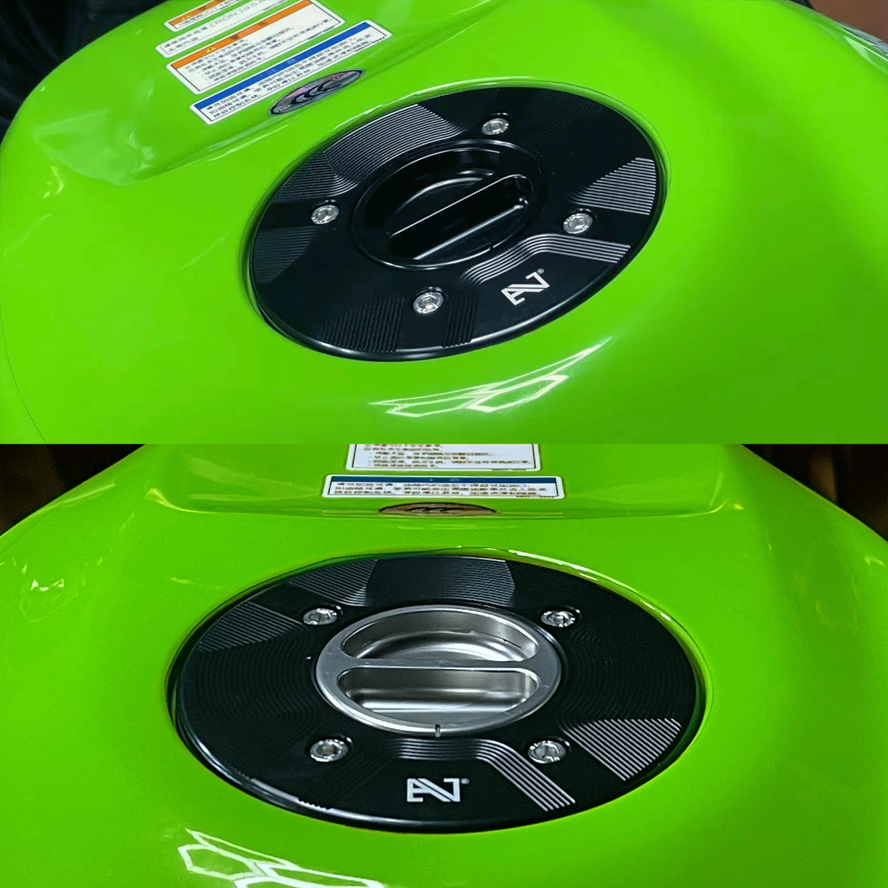 

Быстросъемная крышка топливного бака для мотоциклов Kawasaki Ninja 400/500, облегченная версия из алюминиевого сплава с ЧПУ