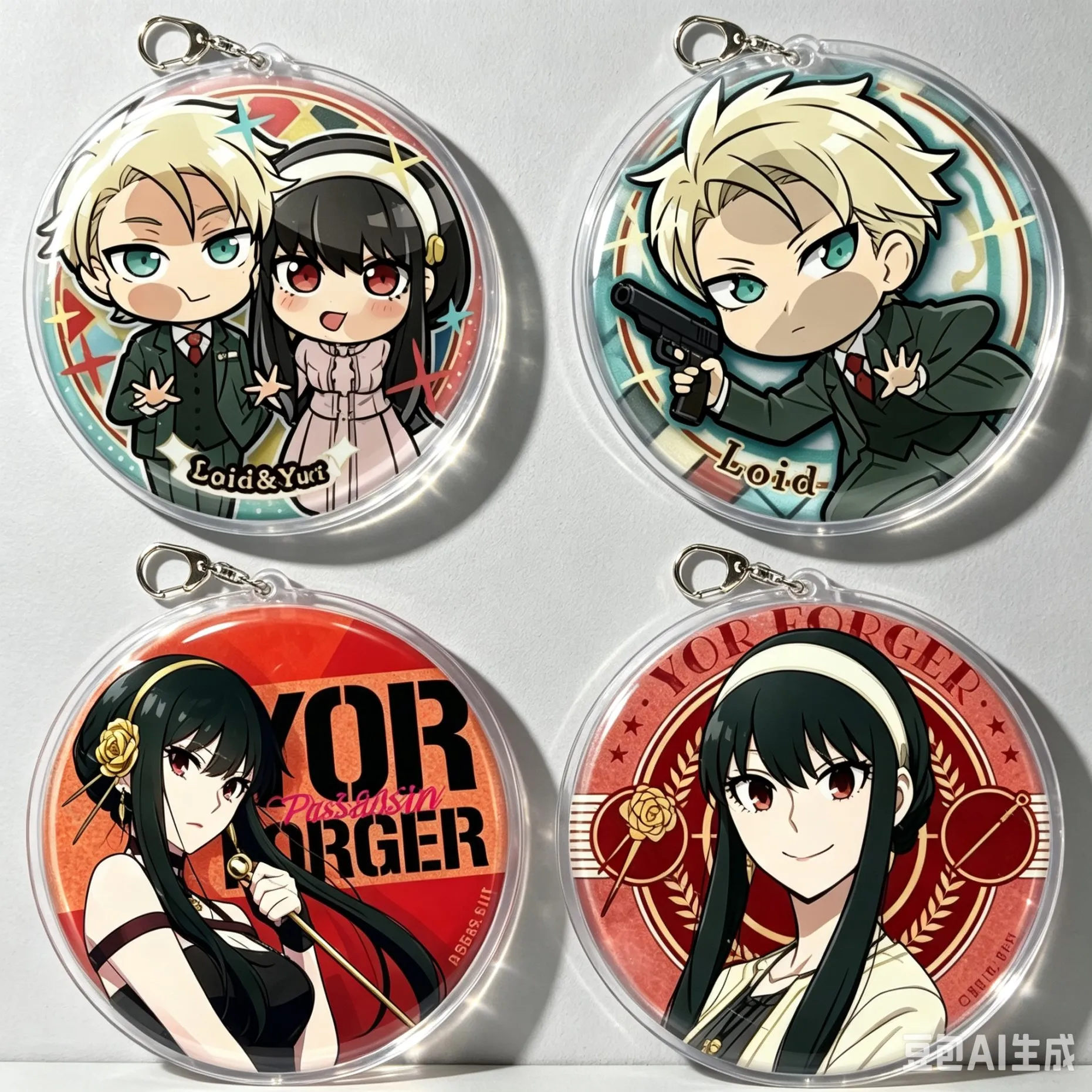 Cell Phone Pendant  Anime SPYFAMILY Bag Pendant Gifts For Girls For Fans Gifts Jewelry Acrylic KeyRing Backpack Pendant Keychain