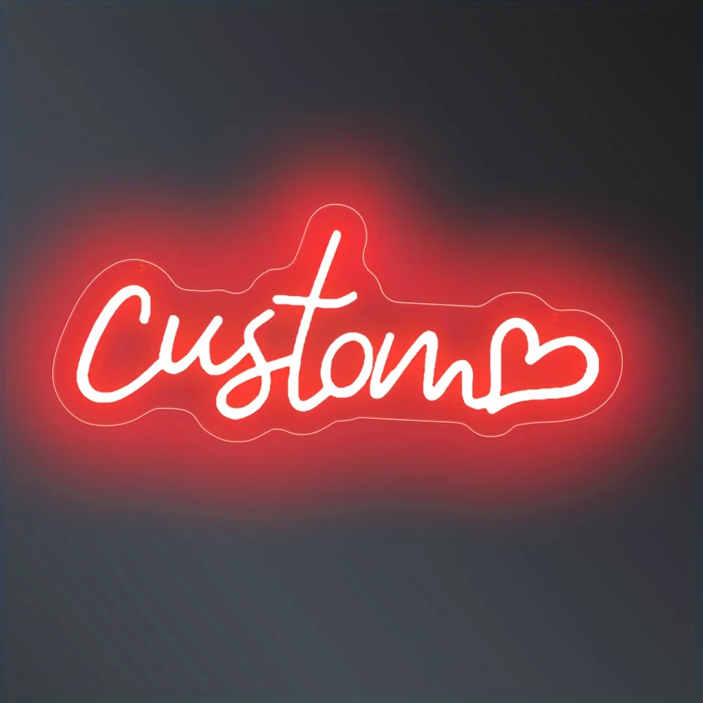 Custom LED Neon Sign Customizable for Wedding Business Bar Salon Beauty Shop Light Up Name Sign USB Neon Light Birthday Gift