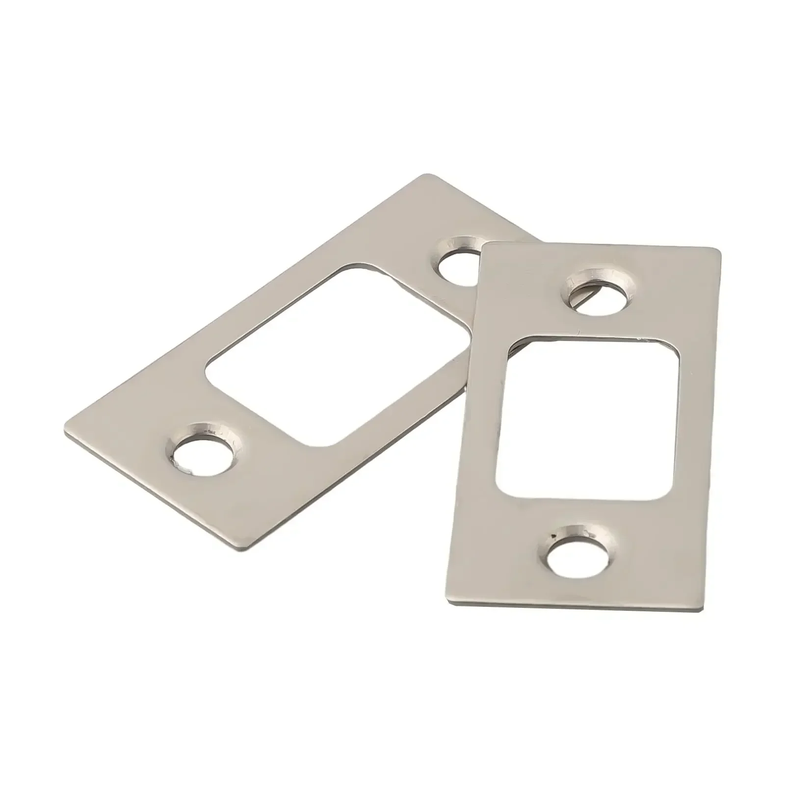 Boost Your Door Security Stainless Steel Strike Plate Door Backplate 2pcs Deadbolt Strike Plates for Enhanced Protection